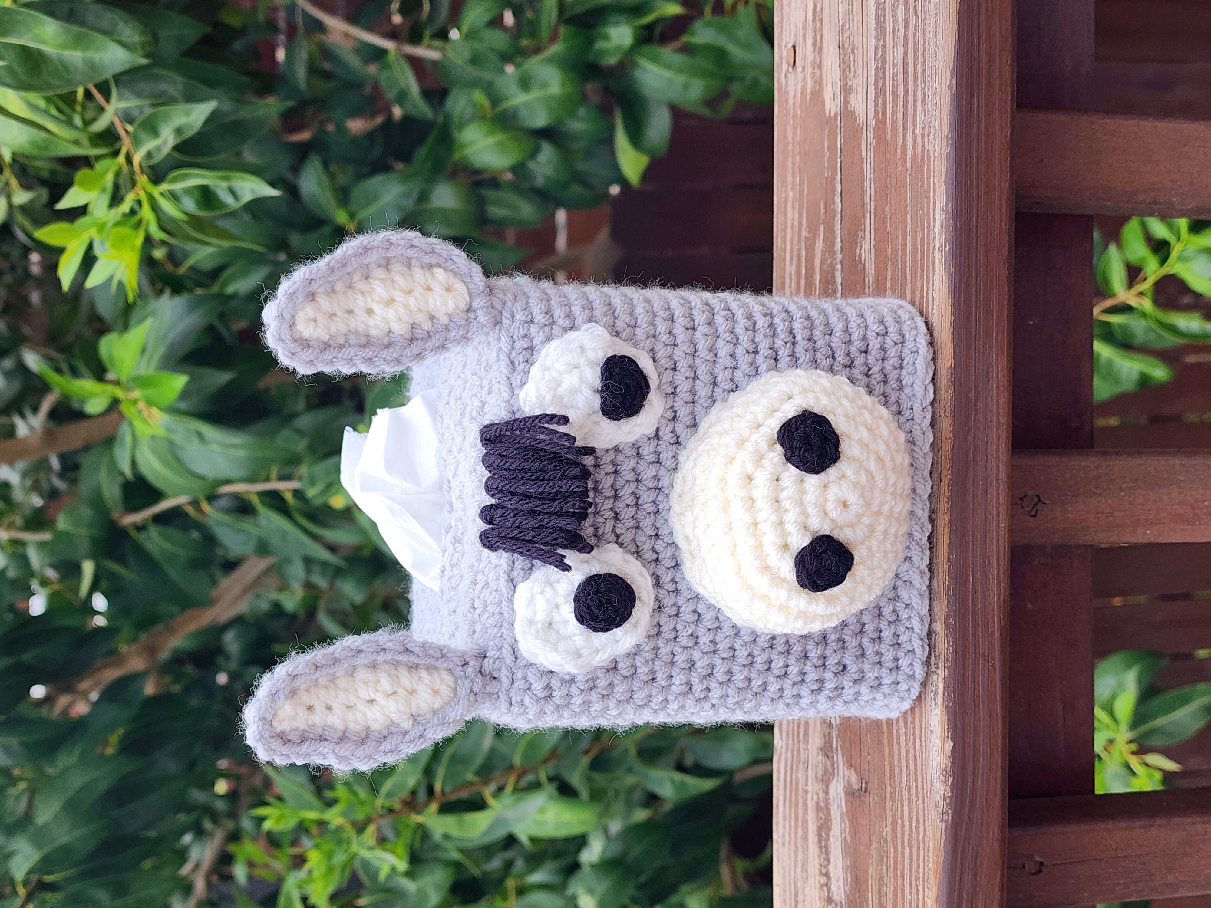 Donkey Tissue Box Cover pattern