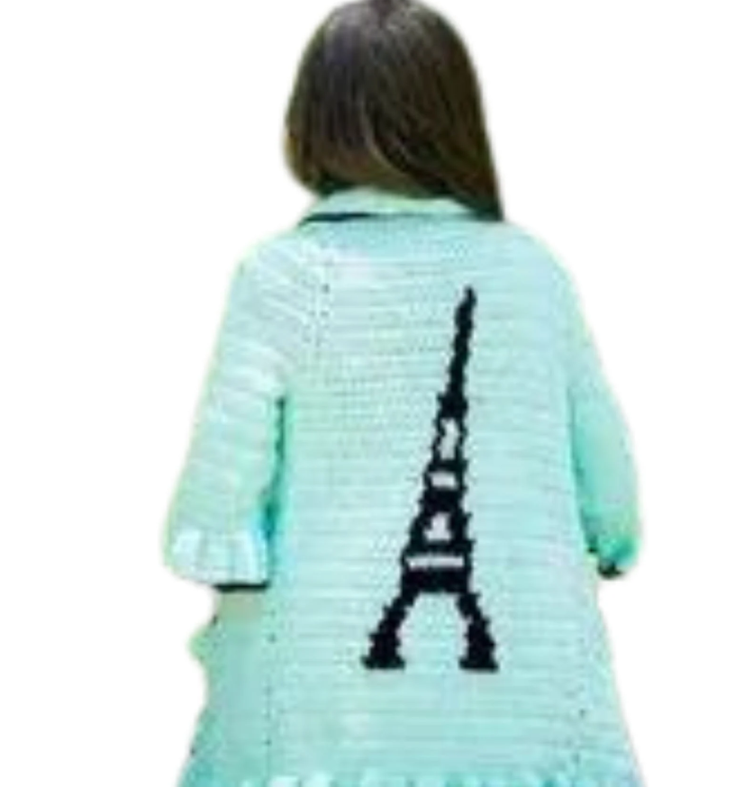 Eiffel Tower Girl's Sweater pattern