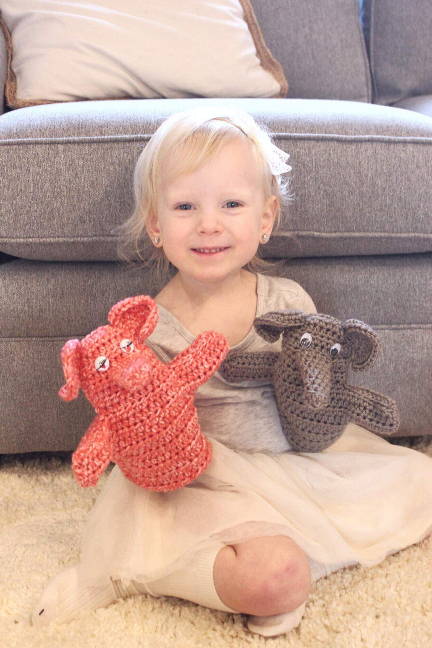 Elephant Hand Puppet pattern