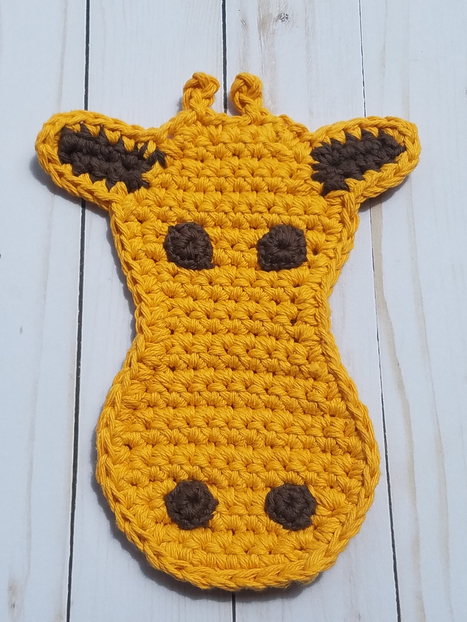 Giraffe Potholder pattern