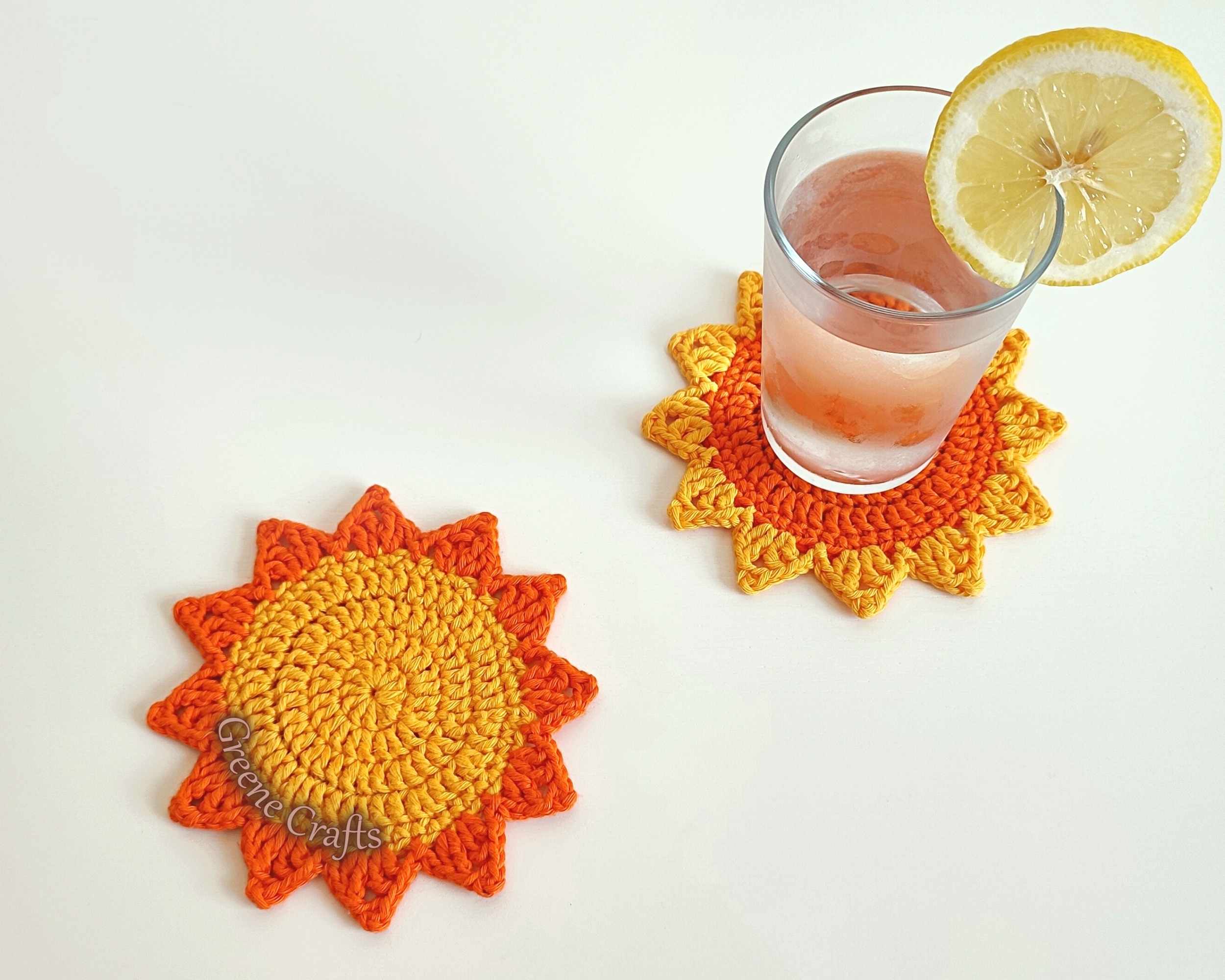 Sun Coaster Crochet Pattern