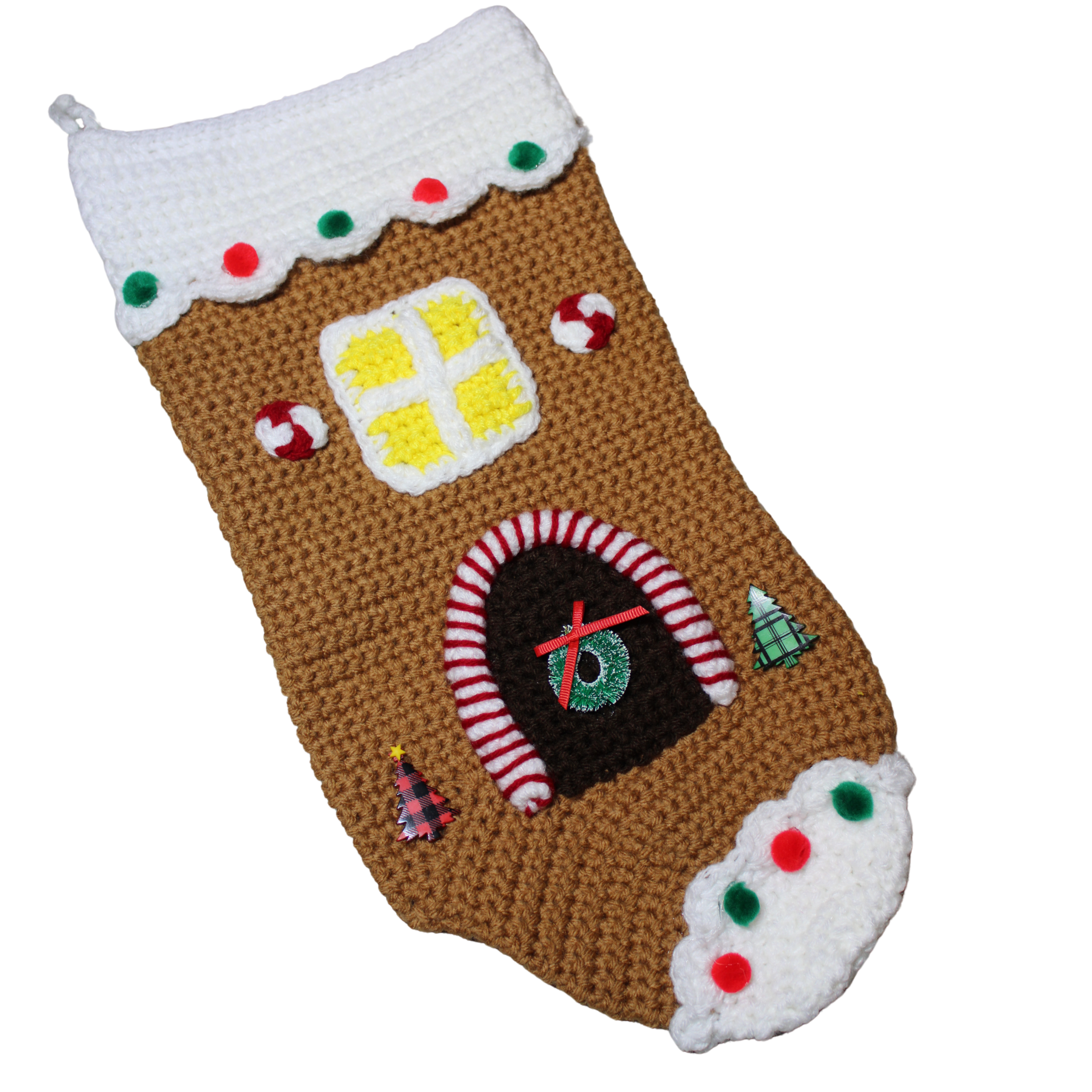 Gingerbread House Christmas Stocking