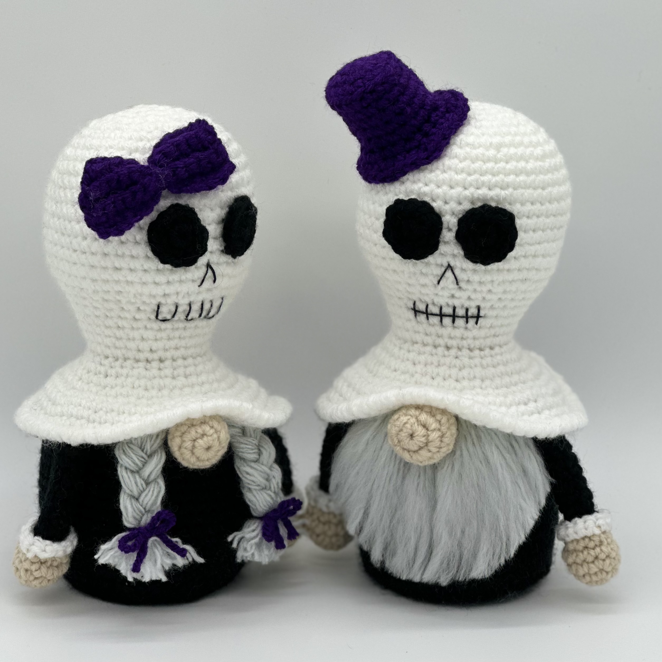 Halloween Skull Hat Crochet Gnome Amigurumi Pattern PDF