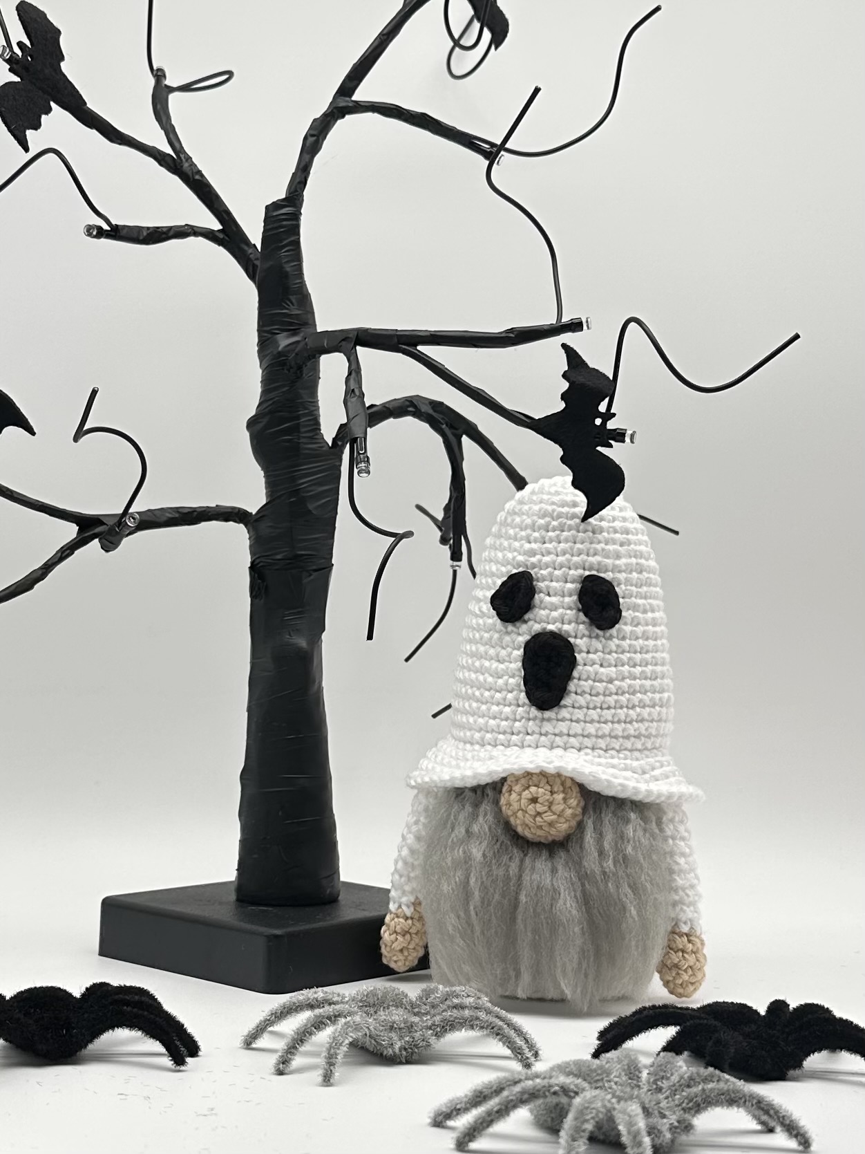Halloween Ghost Gnome Crochet Amigurumi Pattern PDF