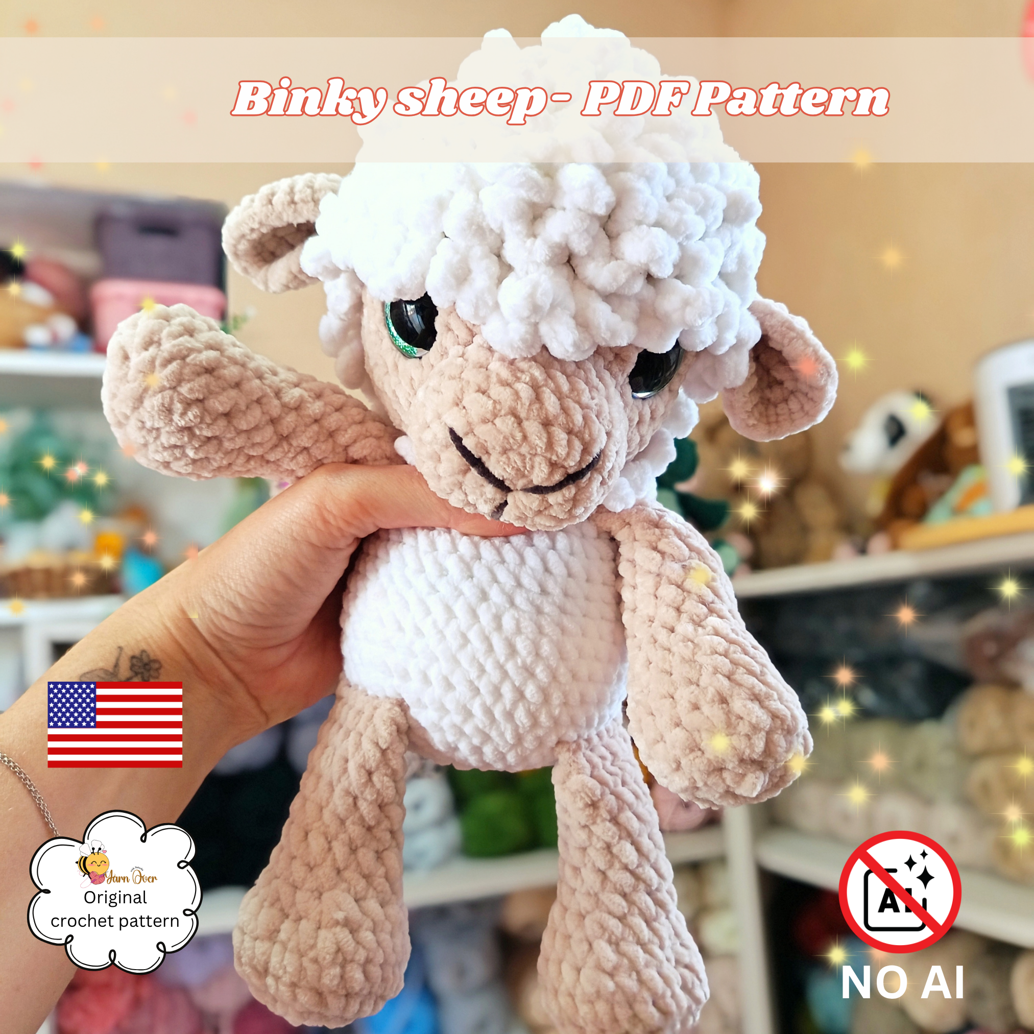 Binky the sheep- PDF Pattern