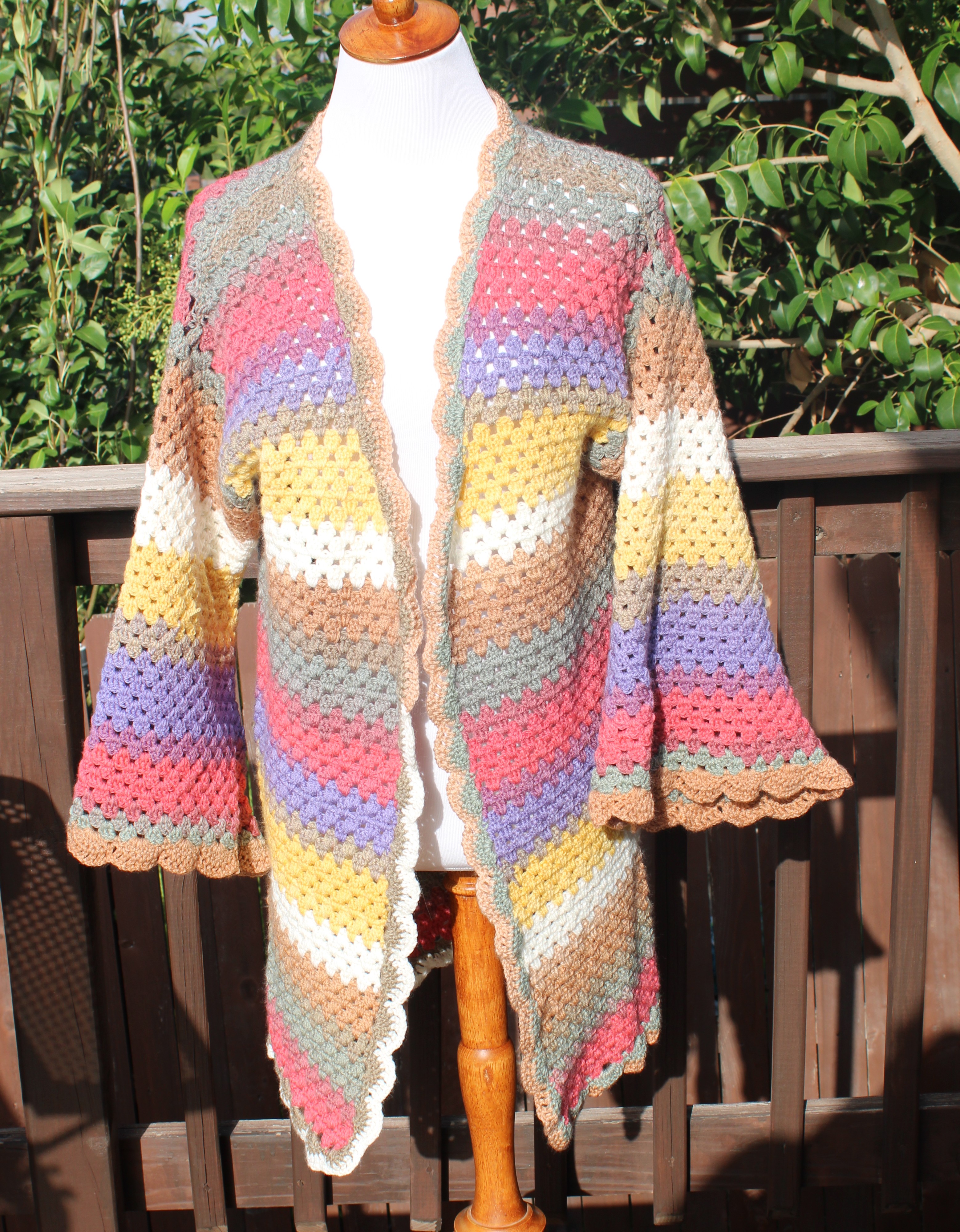 Hippie Flare Cardigan pattern - Unspun.Studio