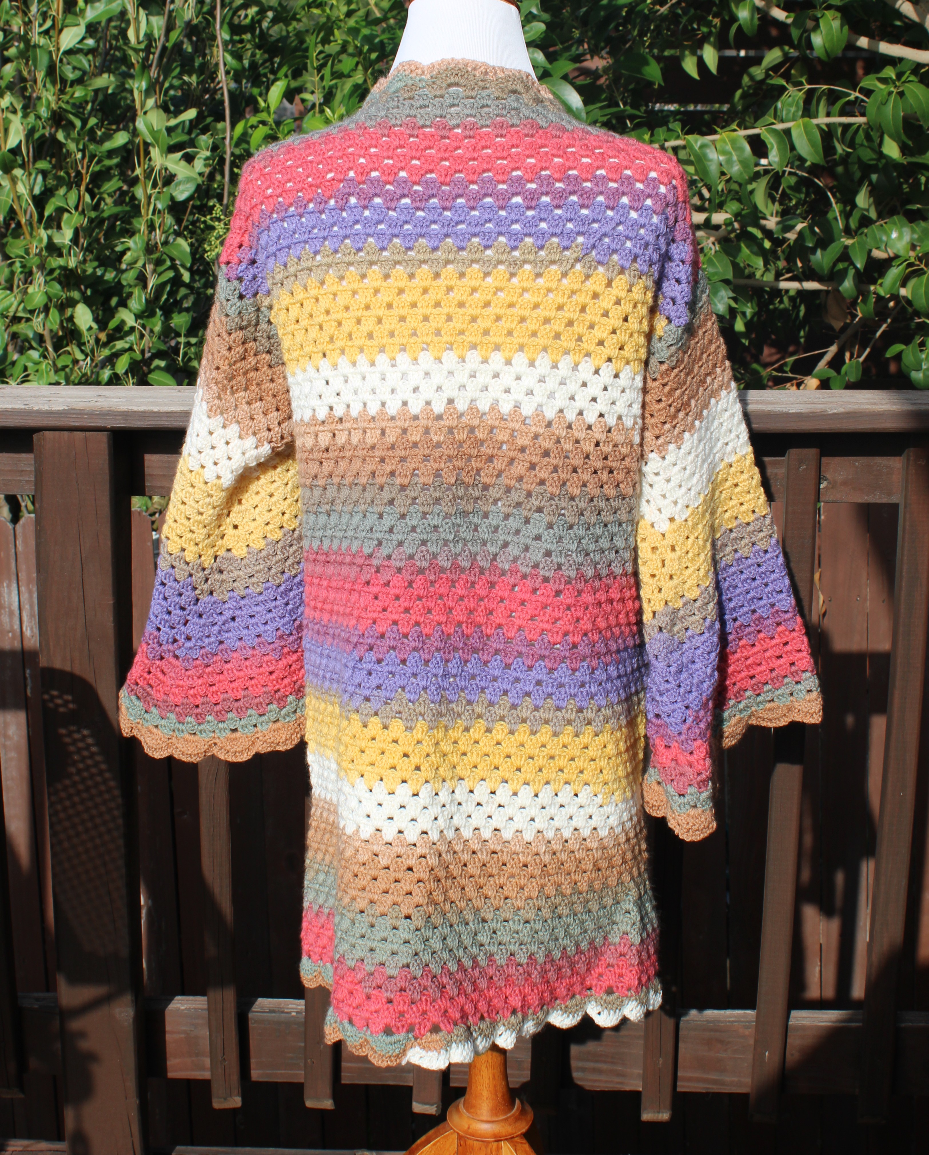 Hippie Flare Cardigan pattern - Unspun.Studio